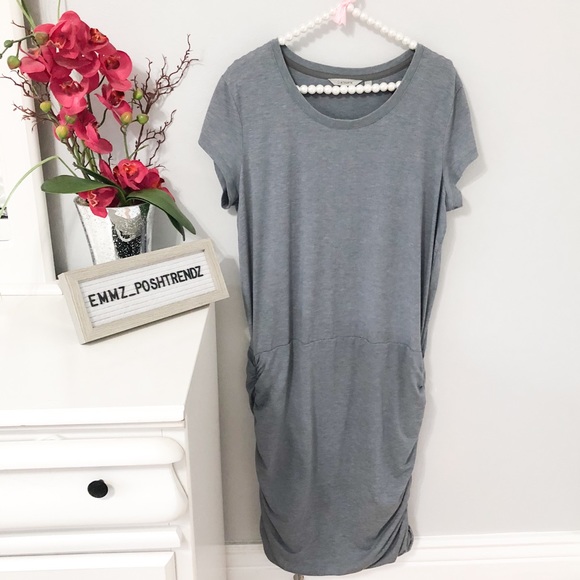 Athleta Topanga Tee Shirt Gray Dress Size XL - Picture 2 of 4